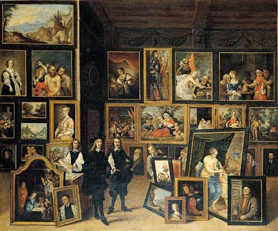 La Vista del Archidque Leopoldo Guillermo a su gabinete de pinturas.